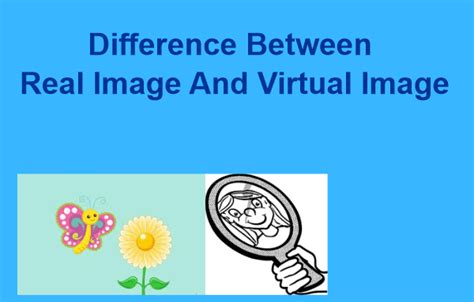 Difference Between Real And Virtual Image Javatpoint