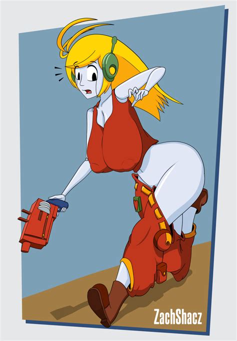 Rule 34 Big Ass Big Breasts Cave Story Clothed Clothing Curly Brace Exposed Ass Looking Back
