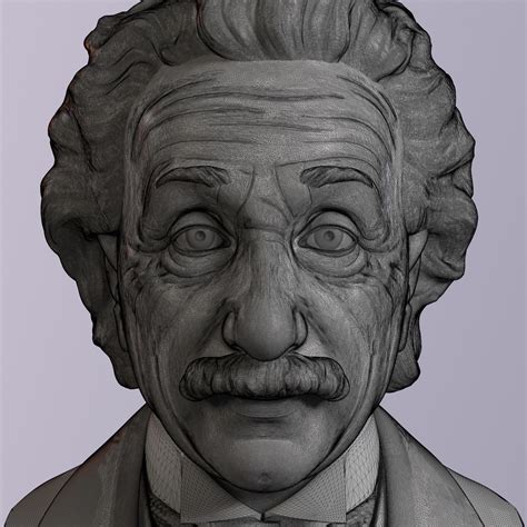 Albert Einstein 3d Model 3d Printable Cgtrader