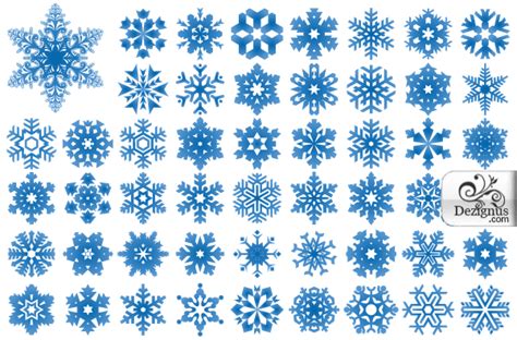 Download Free Free Vector Snowflakes Illustrator And Photoshop Shapes