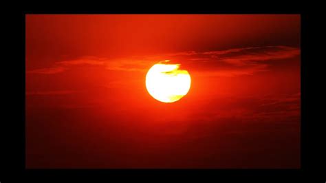 Red Sky Rising Sun Time Lapse Royalty Free Nature Hd Stock Video