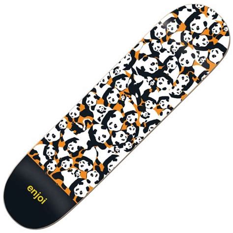 Enjoi Skateboards Panda Pile Up Hyb Skateboard Deck 80 Skateboards