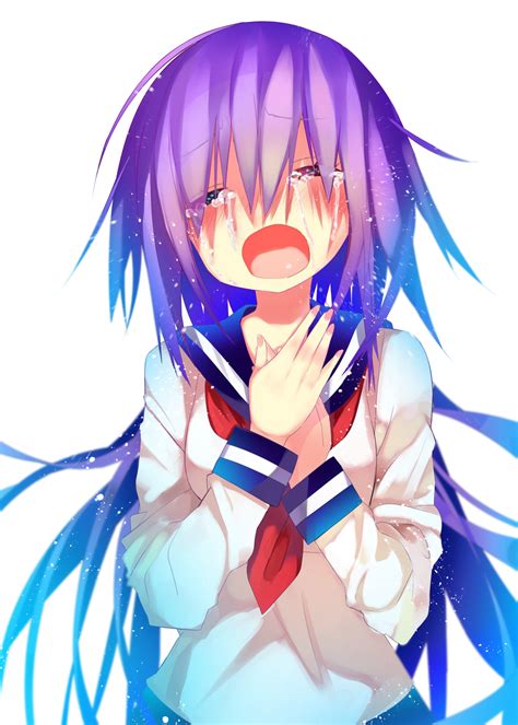 Safebooru 1girl Blurry Blush Crying Crying With Eyes Open Depth Of Field Highres Long Hair