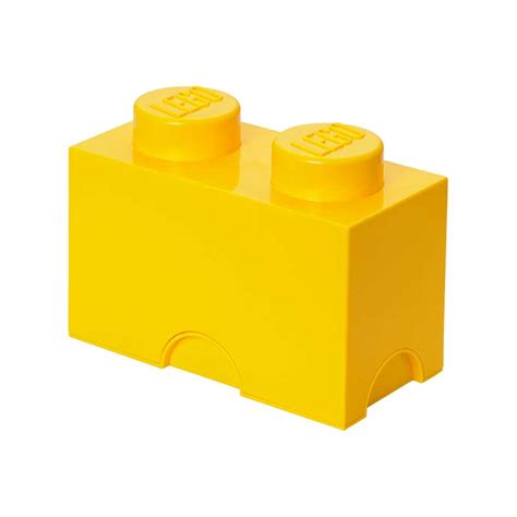 Lego Storage Brick 2 Bright Yellow Le40021732 Tates Toys Australia