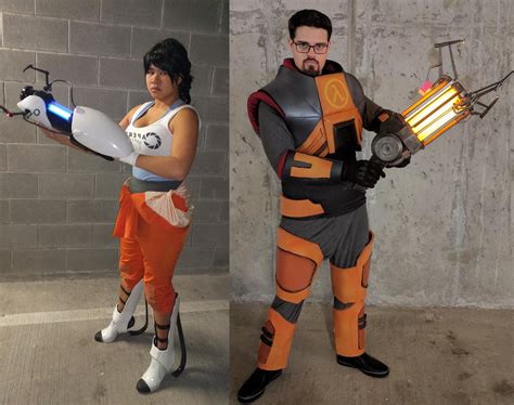 Self My Girlfriend And I As Chell And Gordon Freeman From Portal And