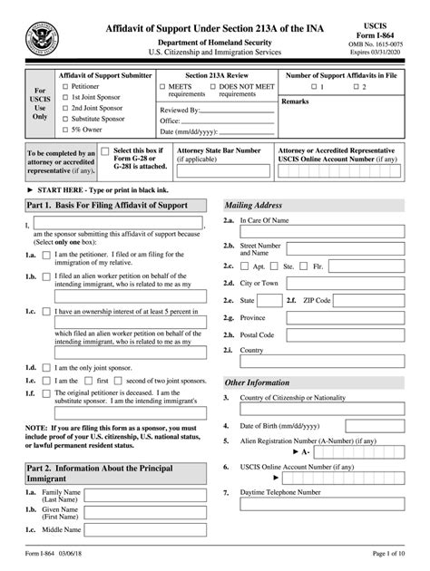 I 864 Revd 2018 2024 Form Fill Out And Sign Printable Pdf Template
