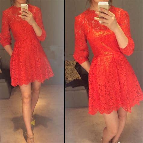 Sexy Red Lace Dress Prom Short Evening Party Dressformal Homecoming