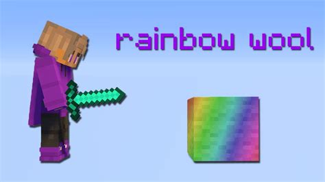 Bedwars Rainbow Wool Challenge Youtube