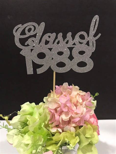Reunion Class Of Year Signs Class Reunion Centerpiece Signs Etsy In