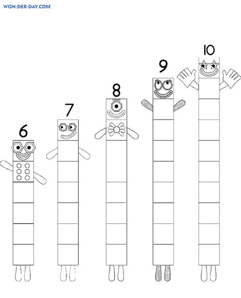 Numberblocks Coloring Pages Printable Coloring Pages For Kids