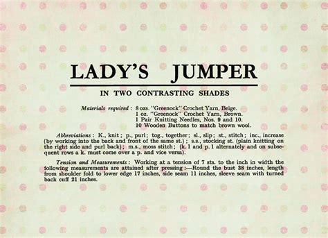 1930s Ladys Pussy Bow Jumper Pdf Knitting Pattern Etsy