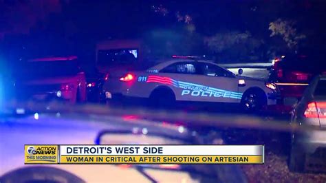 Woman In Critical After Shooting On Detroits West Side Youtube