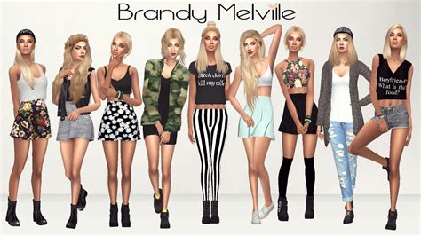 Sims 4 Look Books — Immortalsims Brandy Melville Inspired Look