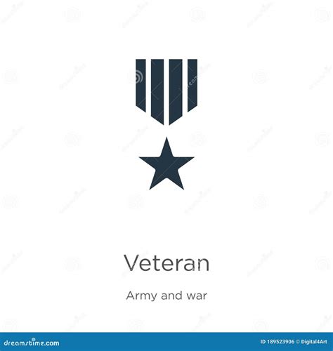 Veteran Icon Vector Trendy Flat Veteran Icon From Army And War