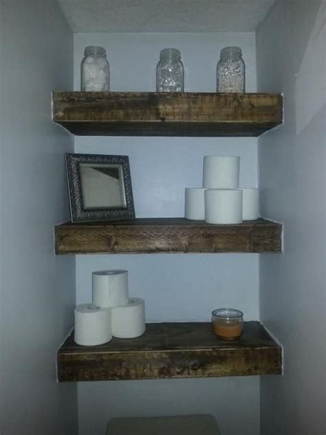 We made a floating bathroom shelving unit from kee klamp fittings and lack, the popular ikea floating shelves. DIY IKEA: FLOATING SHELVES # ...