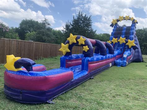 19′ Galaxy Slide With Slip And Slide Star Party Rentals In
