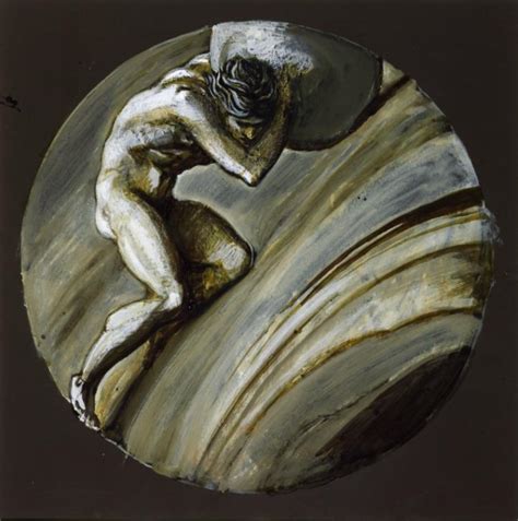 Author of the myth of sisyphus, won nobel prize for lit. 'Sisyphus', Sir Edward Coley Burne-Jones, Bt, c.1870 | Tate