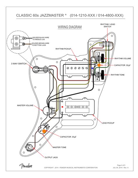 Guitar wiring diagrams 3 pickups fender american standard and ก ต าร ไฟฟ า ทฤษฎ ดนตร เพลง. Wiring Jazzmaster with Humbuckers - OffsetGuitars.com