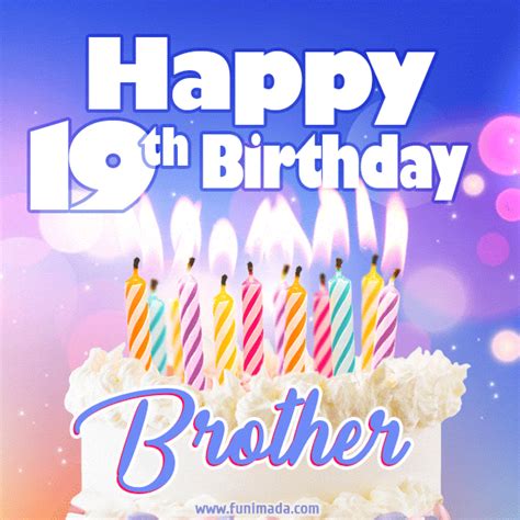 Happy 19th Birthday Brother Animated 