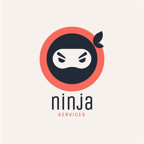 Premium Vector Flat Ninja Logo Template