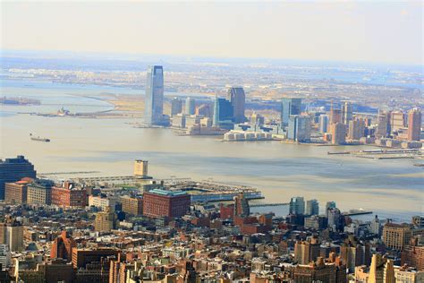 Manhattan And The Hudson River Hudson River San Francisco Skyline