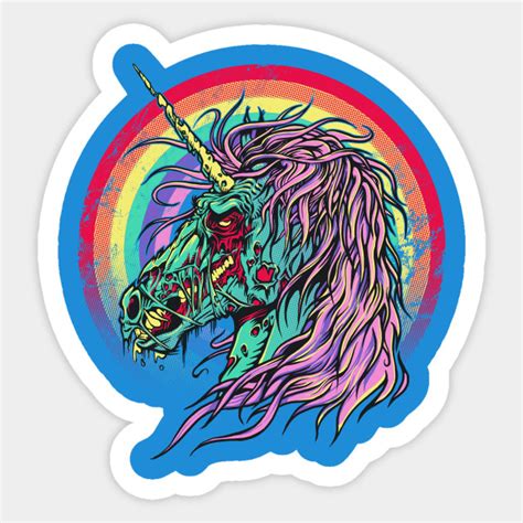 Zombie Unicorn - Unicorn - Sticker | TeePublic