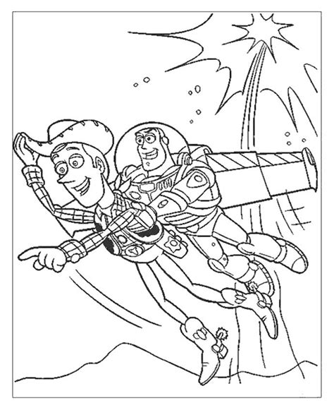 See also these coloring pages below Woody And Buzz Lightyear Flying Coloring Page | Print or ...