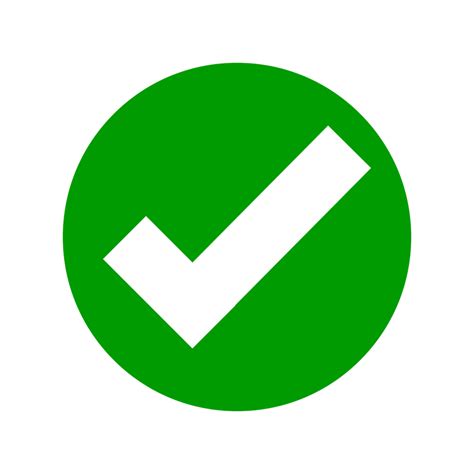 Free Round Check Mark Symbol With Transparent Background Png