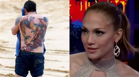 Jennifer Lopez Slams Ben Afflecks Awful Back Tattoo In Newly