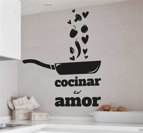 Autocolante Decorativo Amor Por Cozinhar Tenstickers