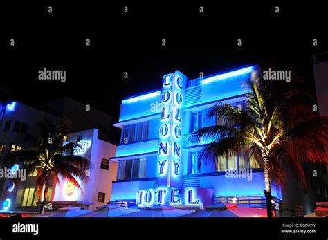 Colony Hotel Ocean Drive Miami South Beach Art Deco District