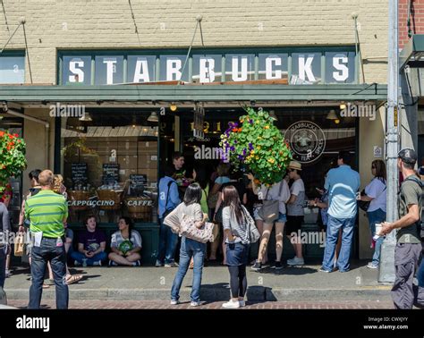 The Very First Starbucks Coffee Shop Which Opened In 1971 In Seattle