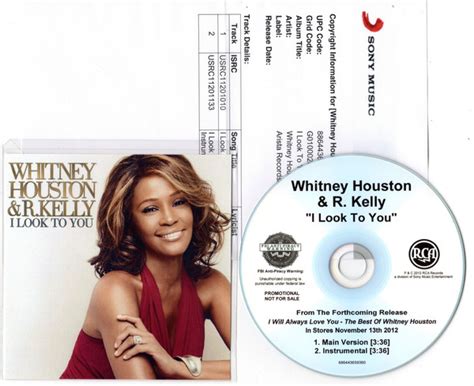 Whitney Houston R Kelly I Look To You CDr Discogs