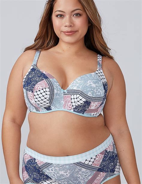 Cotton Lightly Lined Balconette Bra Lane Bryant Plus Size Bra