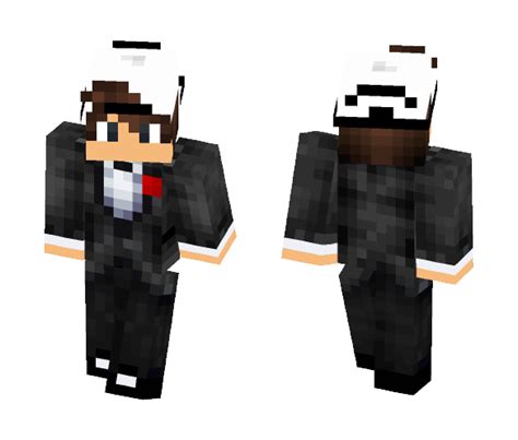 Download White Snapback Boy In Suit Minecraft Skin For Free