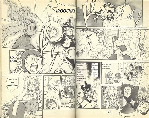 Megaman And Bass Comics Manga Roll Is Worried About Rockman´s Well