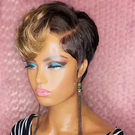 Pixie Cut Wigs Lace Front Human Hair Wigs Brazilian Lace Etsy