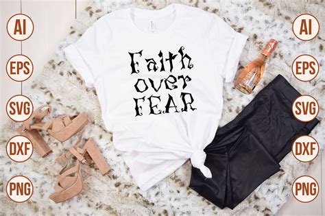 Faith Over Fear Svg Cut File By Orpitabd Thehungryjpeg