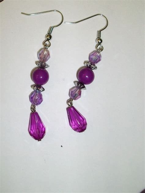 Purple Passion Dangle Earrings By Mwadsworth On Etsy 0