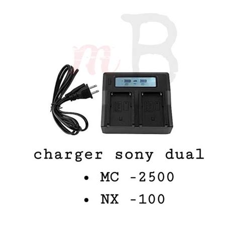 jual dual charger lcd sony charger handycam sony mc1000 mc1500 mc2500 di lapak m b bukalapak