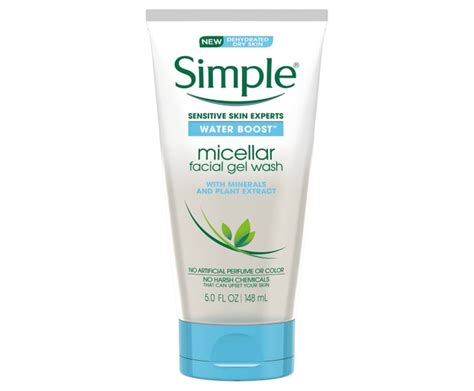 Simple Water Boost Micellar Gel Wash Best Drugstore Face Wash