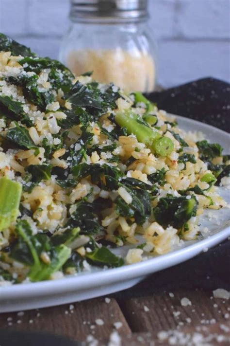 Brown Rice With Kale And Parmesan Lord Byrons Kitchen