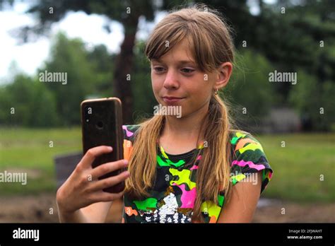 One Teenage Girl Selfie Hi Res Stock Photography And Images Alamy