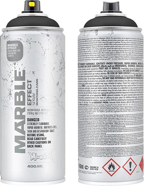Montana Cans Montana Effect 400 Ml Marble Color Black Spray Paint
