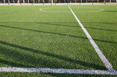 Lawn Field For Playing Football Stock Photo Image Of Abstract Line