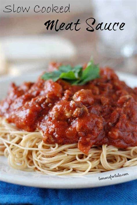 Easy Slow Cooker Meat Sauce