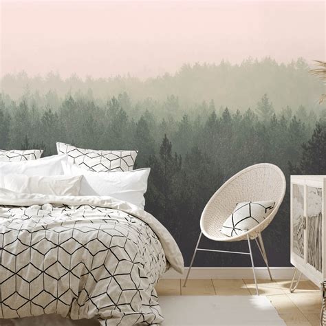 Ombre Mountain Mist mural, large | I Love Wallpaper