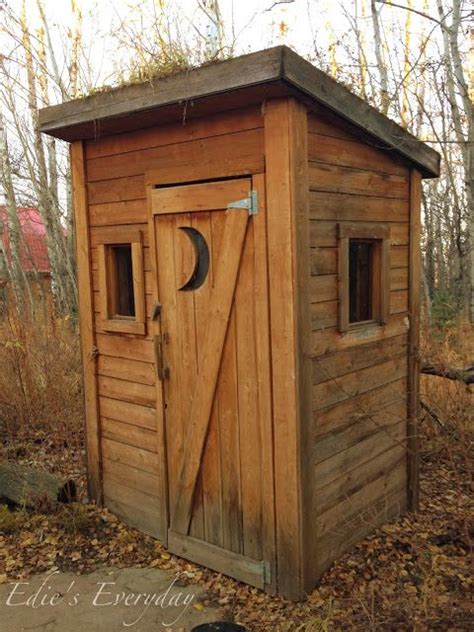 Here is the best outhouse design for diy outdoor toilet makers. Edie's Everyday: An Outhouse That (Almost) Nobody Will ...
