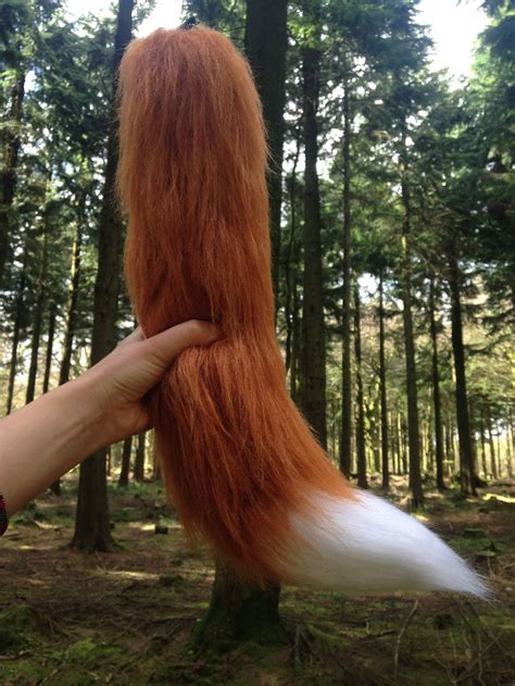 Fox Tail Costume Fur Clip On Cosplay Etsy