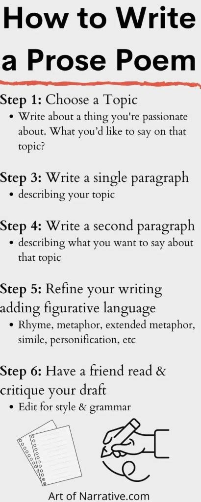 How To Write Prose Poetry A Six Step Guide The Art Of Narrative